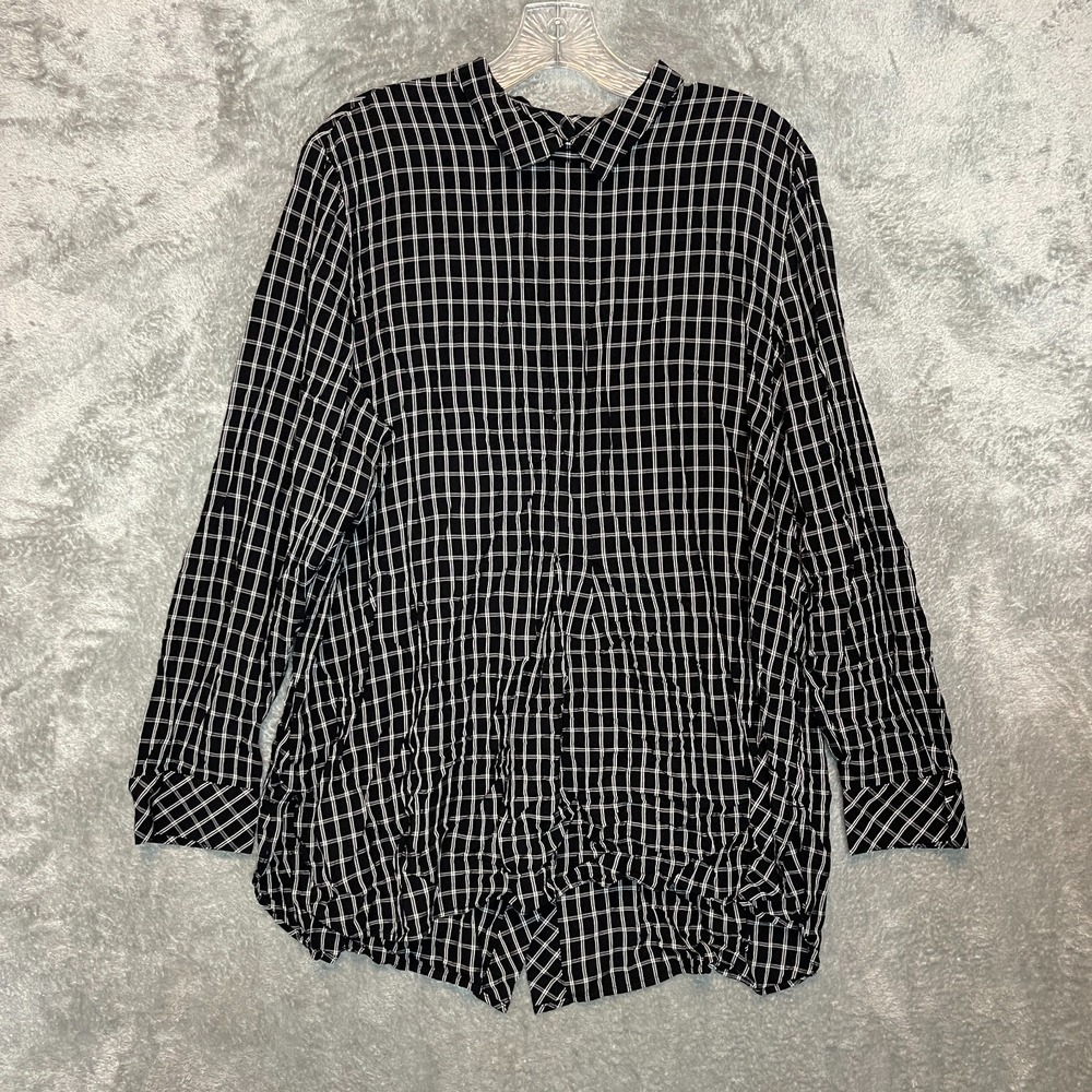 J.Jill Women Plaid Tunic Top XL Classic Modest Elevated Contemporary Effortless
